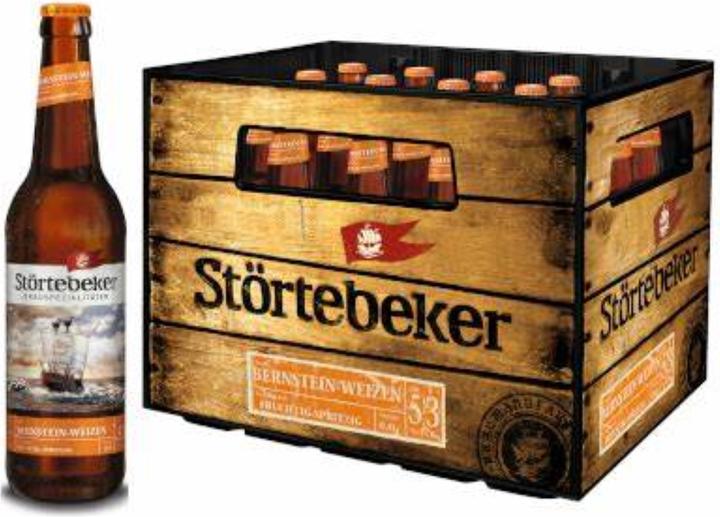 Störtebeker Roggen-Weizen is a naturally cloudy dark yeast beer brewed by top fermentation. (20 x 50 cl)
