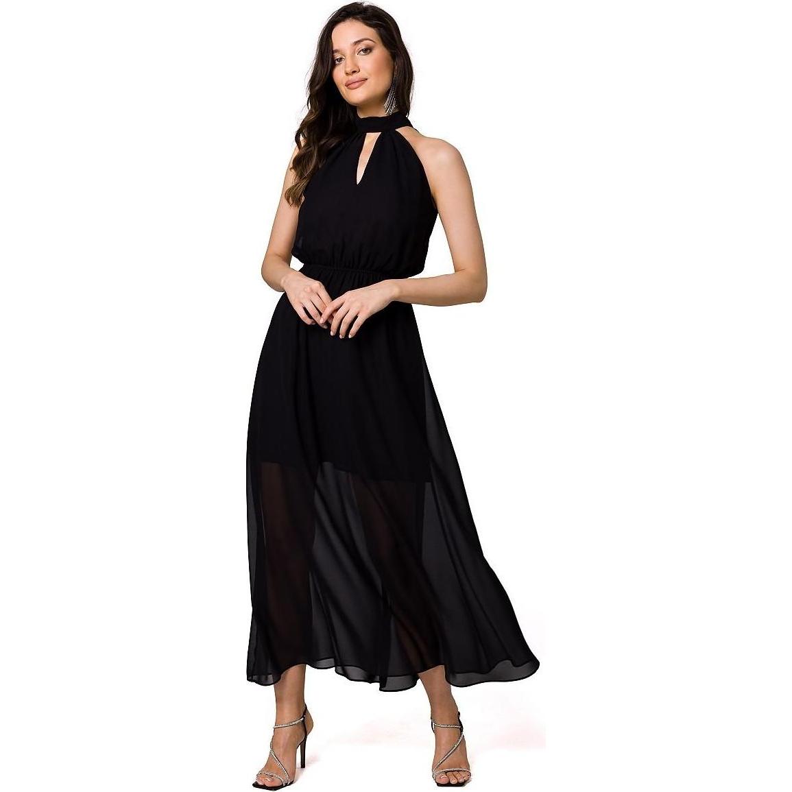Makover, Damen, Kleider, Cocktail dress, Schwarz, (L)