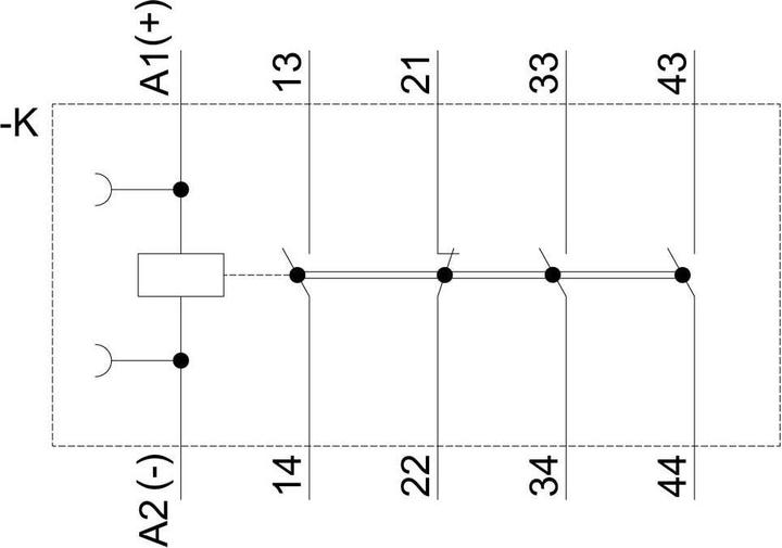 Image du produit Siemens Contacteur auxiliaire DC 3S/auxiliaire 1O/auxiliaire 125V 3A 3RH2131-2BG40