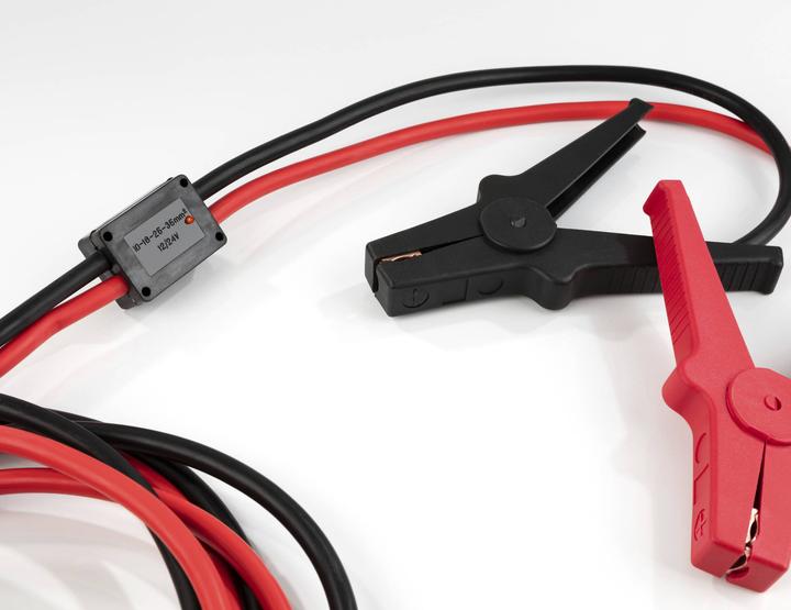 Actual product image IWH Jumper cable DIN 16 mm² - with overvoltage protection - 3 metres - 12 / 24 volts, for petrol