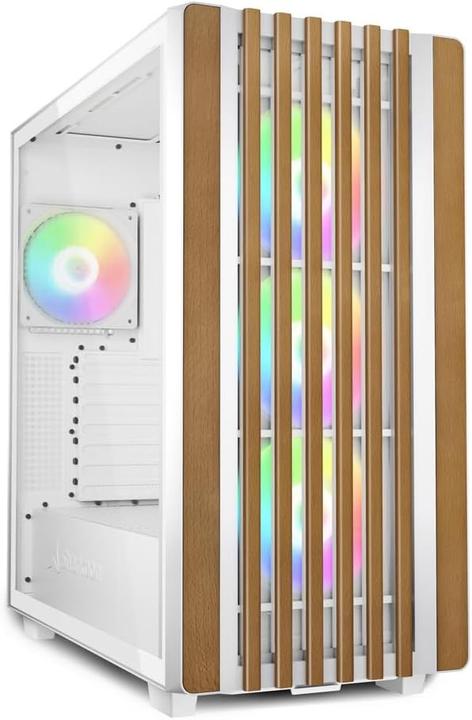 Actual product image Sharkoon Rebel C70G RGB (white, tempered glass) (ATX, mATX, Mini-ITX)