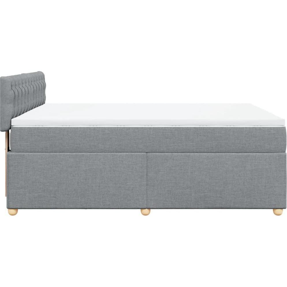 Thumbnail - VidaXL, Bett, Bo x springbett mit Matratze 140 x 200 cm Stoff (140 x 200 cm)