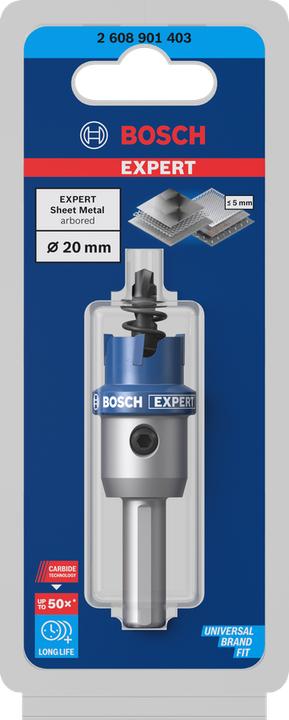 Productafbeelding Bosch Professional Zubehör Blau Zubehör 2608901403 Präzision für Bleche Hartmetall 20 mm (20 mm)