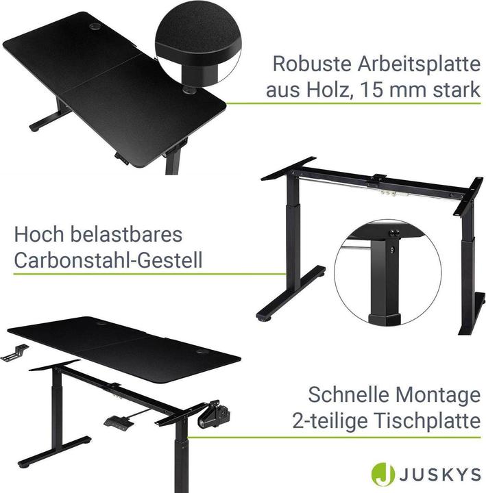 Produktbild Juskys Höhenverstellbarer Schreibtisch