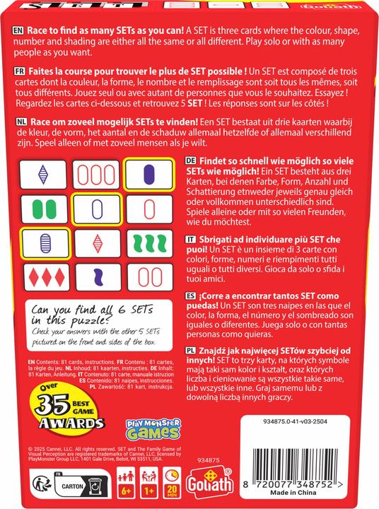 Produktbild Goliath Toys Set (Deutsch, 1 - 8 Spieler)