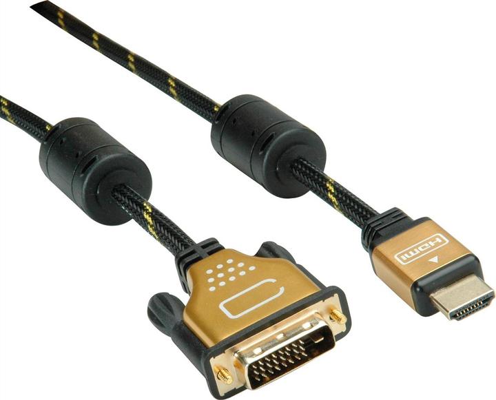 Produktbild Roline Gold Videokabel (1 m, DVI, HDMI)