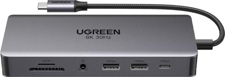 Actual product image Ugreen HUB CM681 15978 13in1 USB-C - 2x USB-A 3.2 / 2x USB-A 3.0 / USB-C 3.2 / 2x HDMI / DisplayPort (USB-C, 13 ports)