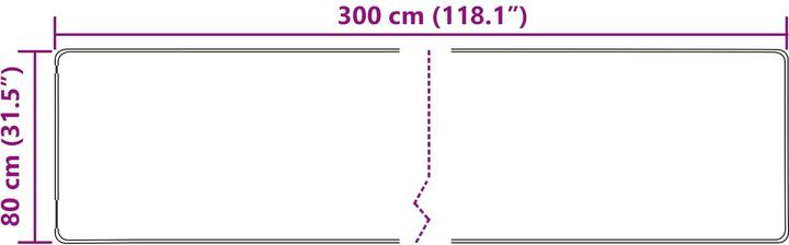 Produktbild vidaXL Läufer Teppich (300 x 80 cm)