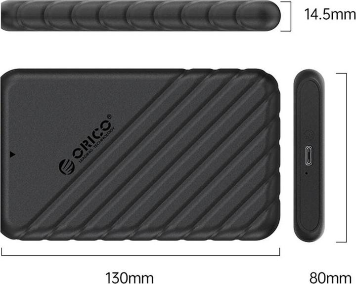 Productafbeelding Orico Rack 25PW1-C3 USB 3.2 2.5 inch black (2.5")