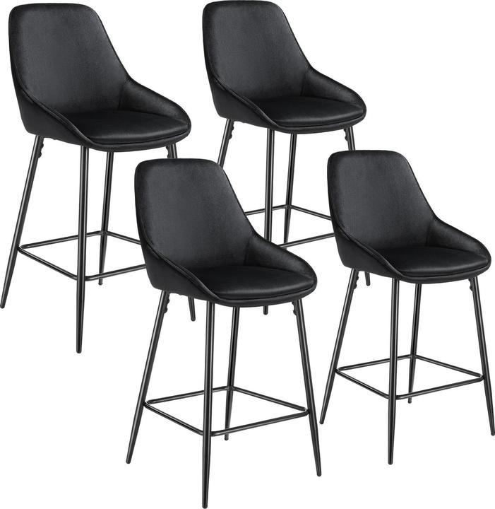 Actual product image tectake Thekenstuhl Siera mit Rückenlehne