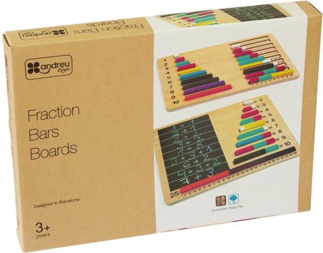 Immagine prodotto Topbright Toys Barre di frazione Schede (Multilingue)