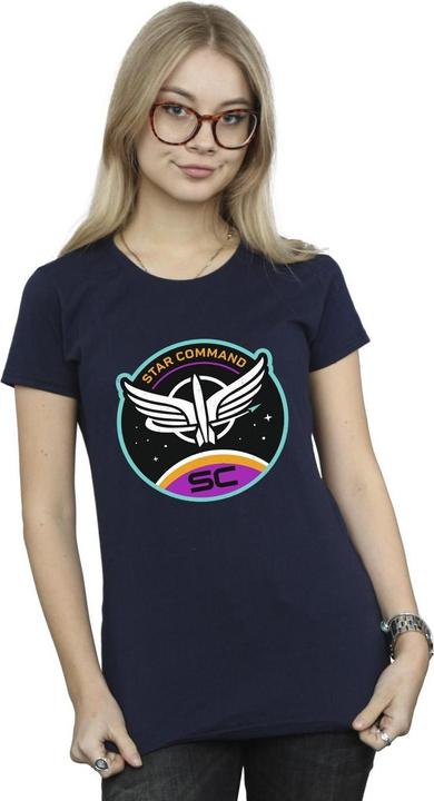 Actual product image Disney Womens/Ladies Lightyear Star Command Circle Cotton T-Shirt (L)
