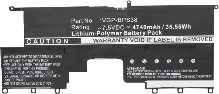 Actual product image CoreParts MBXSO-BA0057 (1 Cells, 4740 mAh)