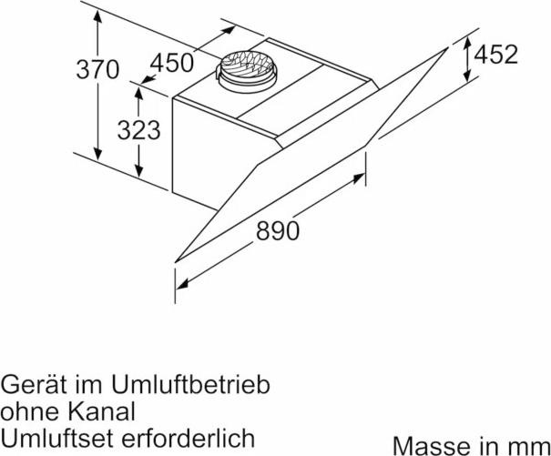 Actual product image Siemens Lc98klv60 (Wall hood)