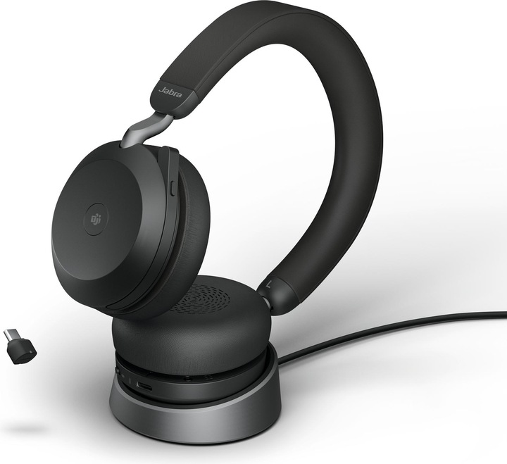 Produktbild Jabra Evolve2 75 MS Stereo + Ladestation (Kabellos, USB-C)