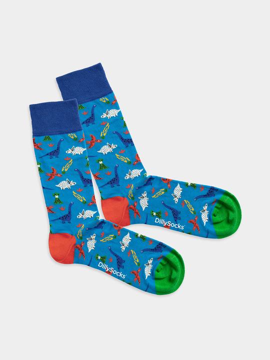 Actual product image DillySocks Dinosaurs Superstars (Single pack, 36 - 40)