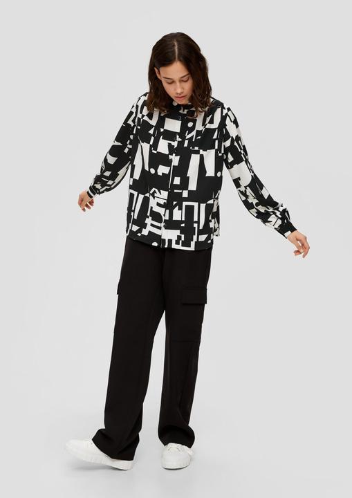 Immagine prodotto s.Oliver Hochgeschlossene Bluse mit Allover-Print (36)