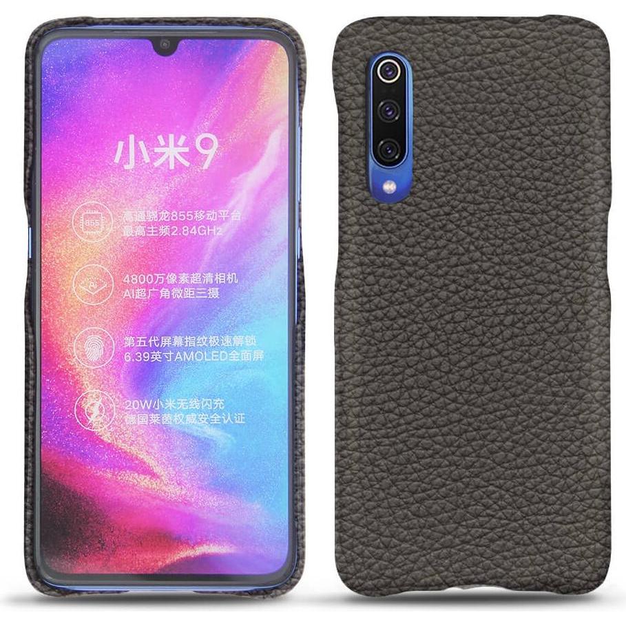Noreve Lederschutzhülle (Xiaomi Mi 9), Smartphone Hülle, Grau