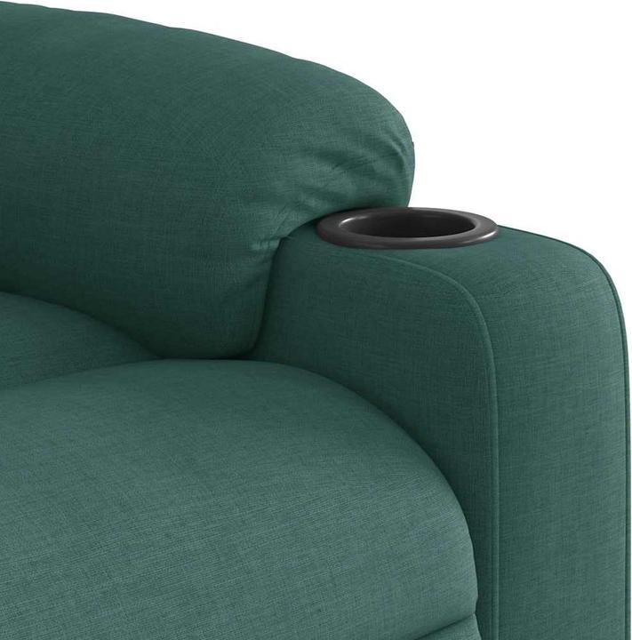 Image du produit vidaXL Fauteuil de massage électrique Vert foncé Tissu