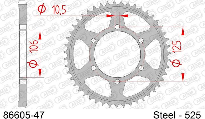 Image du produit Afam 525 47 dents (47)