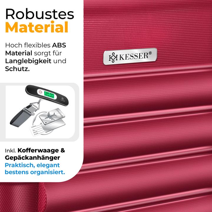 Produktbild Kesser 3tlg. Hartschalenkofferset mit Kofferwaage (55 l)