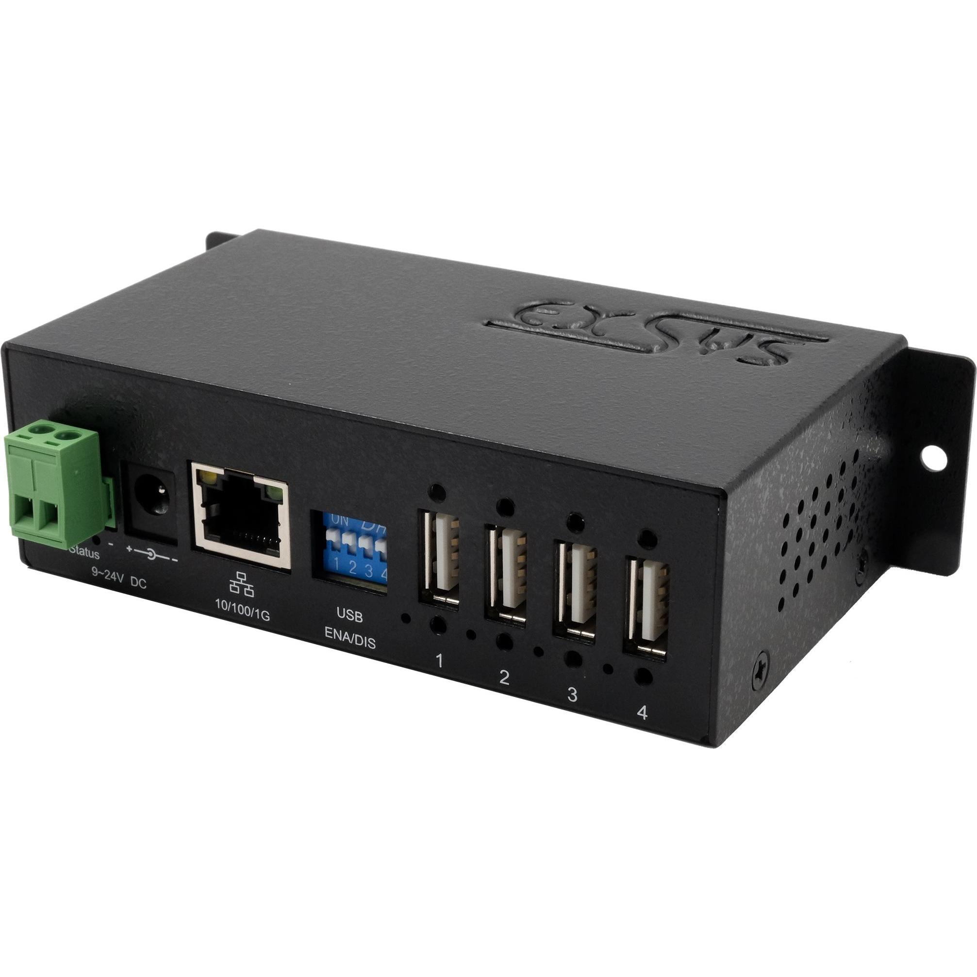 Thumbnail - Exsys EX-6003 4-Port Gigabit Netzwerk USB Hub, Data Converter