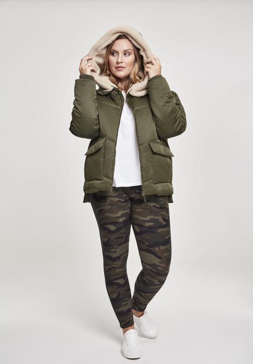 Produktbild Urban Classics Ladies Sherpa Hooded Jacket (XL)