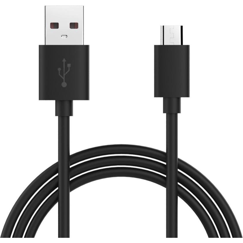 JTI Micro-USB-auf-USB-2.0-Kabel zum Laden und Synchronisieren - Schwarz (0.80 m, USB 2.0), USB Kabel