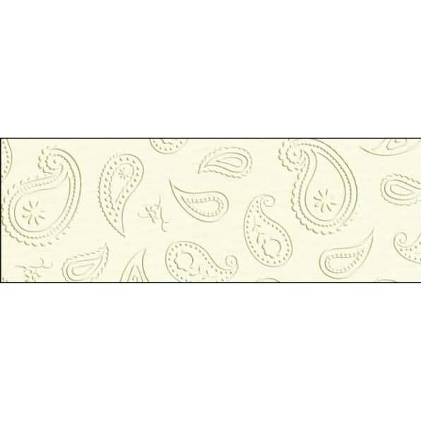 Ursus, Bastelpapier, Prägekarton Elegance 220g/qm 23x32cm VE=5 Blatt Paisley elfenbein (220 g/m², 5 x)