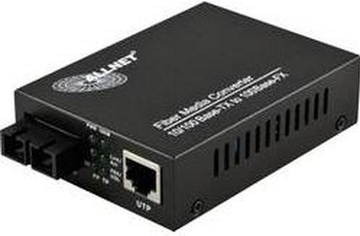 Immagine prodotto Allnet ALL-MC102-SC-MM 100Mbit/s Multi-Mode Black Network Media Converter