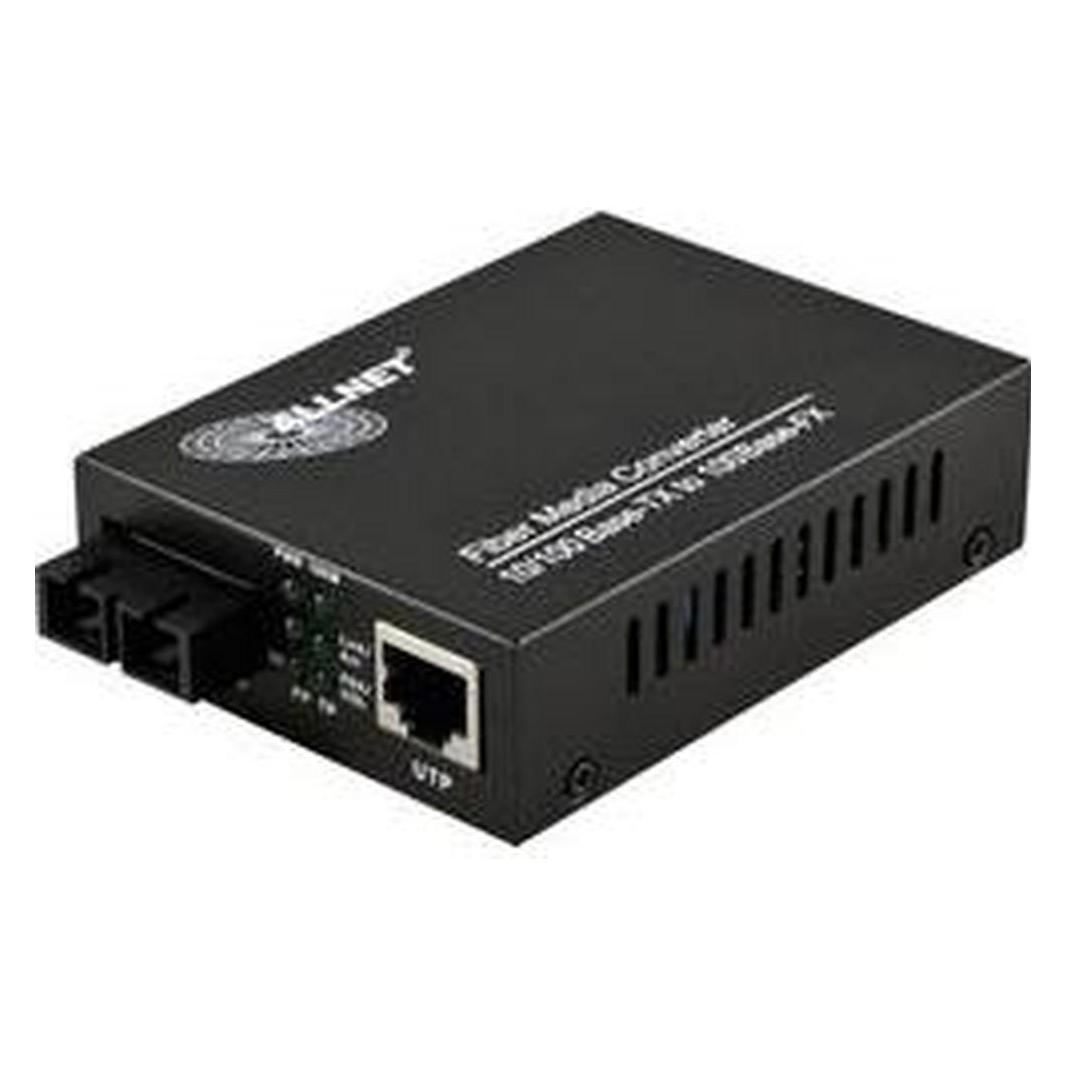Allnet All-Mc102-Sc-Mm 100Mbit/S Multi-Mode Black Network Media Converter, Convertitore