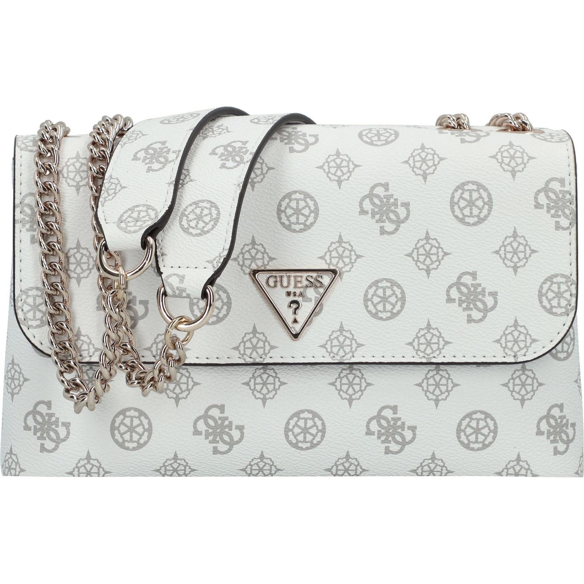 Guess, Handtasche, Eco Erica Umhängetasche 25 cm, Weiss