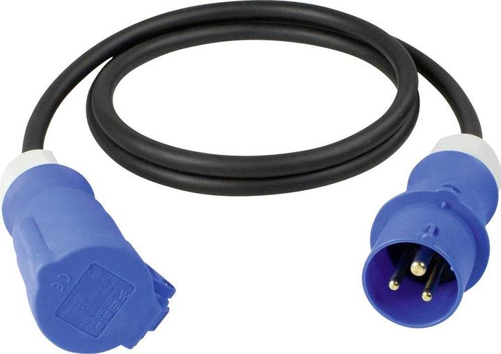 Immagine prodotto As - Schwabe 61370 Cavo di estensione dell'alimentazione nero/blu 5m (5 m, CEE)