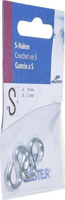 Actual product image Meister S-hook 3x25mm galvanised (0.03 m)