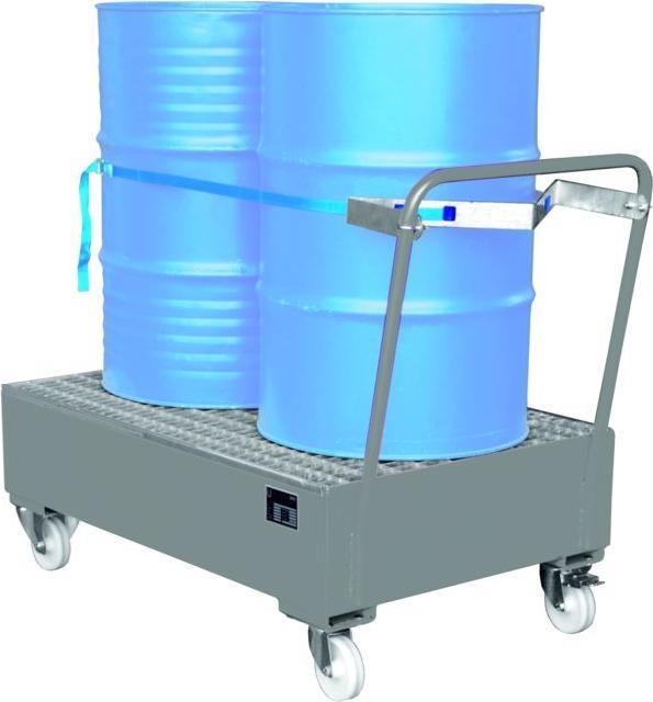 Produktbild kaiserkraft Auffangwanne aus Stahlblech, fahrbar