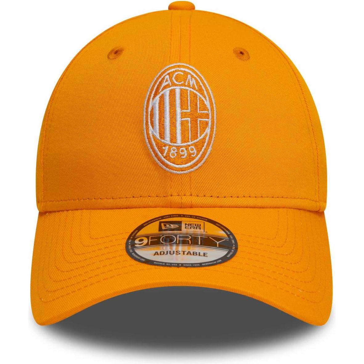 Thumbnail - New Era, Herren, Cap, 9Forty Strapback Cap - AC MAILAND papaya, Orange