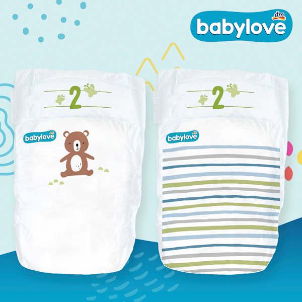 Productafbeelding dm babylove Babylove luiers Premium maat 2, Mini, 3-6 kg (Gr. 2, Verplaatsbaar pakket, 42 Pcs.)