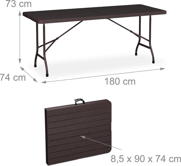 Actual product image Relaxdays 3-piece beer tent set (180 cm)