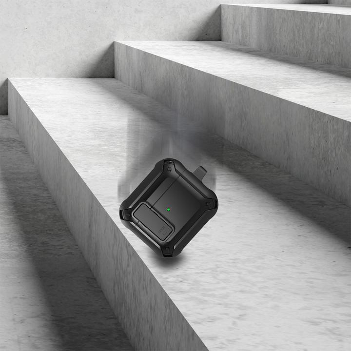 Produktbild 4smarts Transportcase Rugged AirPods 3rd Gen. Schwarz (Ladecase Hülle)