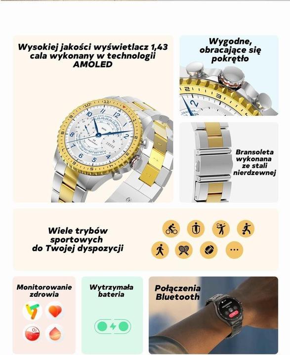 Produktbild Gravity Herren-Smartwatch GT16-2 Schwarz / Schwarzes Armband