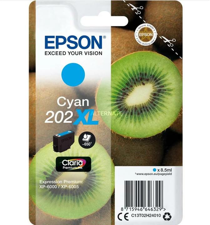 Actual product image Epson 202XL Claria Premium (C)