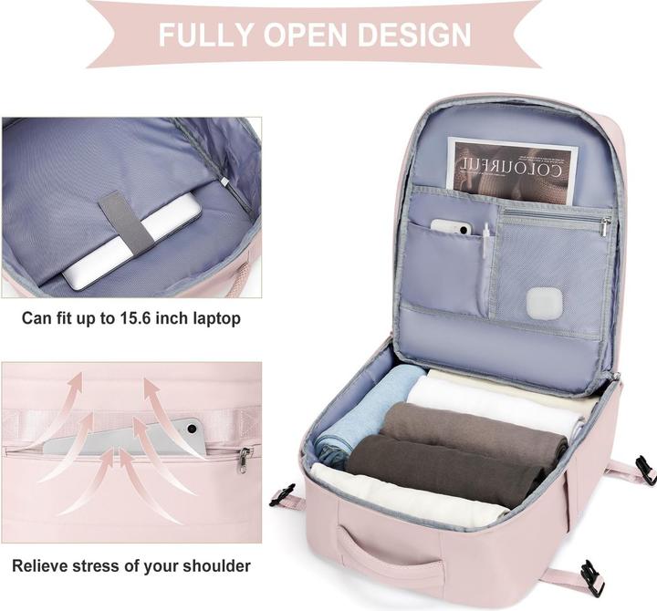 Produktbild Only-Bags.Store Reiserucksack Handgepäck Flugzeug Rucksack für Flugzeug Handgepäck wasserdicht Laptop