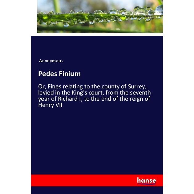 Pedes Finium, Fachbücher