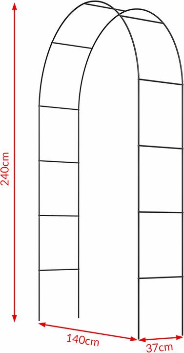 Immagine prodotto Deuba Arco per rose (240 cm, 140 cm)