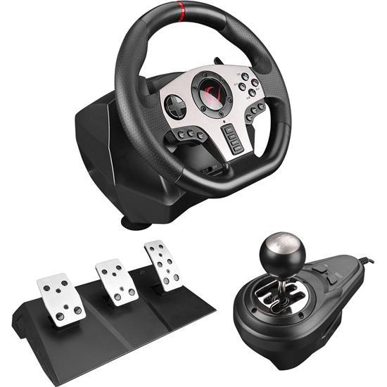 Rampage Gamer kormány - V902 (PC, 3 pedál+váltókar, vibrálás) (PC), Controller gaming