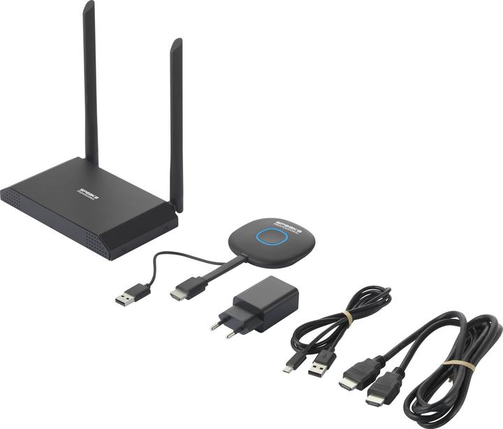 Actual product image SpeaKa Professional 4K Wireless Presentation System with 4-way Multi Viewer Function (50 m)
