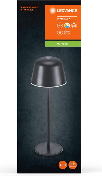 Produktbild Ledvance Endura Style Table CCT USB Dark Gray (200 lm)