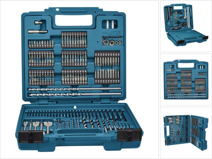 Immagine prodotto Makita Set di punte da trapano 256 pezzi (4 - 7,5 mm)
