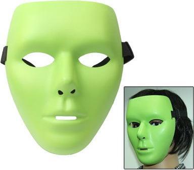Produktbild Hermex Im Dunkel Leuchtende Fluoreszierende Anonym Maske Masque Anonymous - Grün