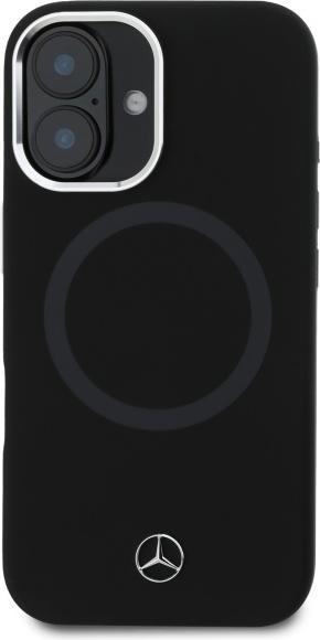 Actual product image Mercedes MEHMP16S23SUTTK iPhone 16 6.1" czarny/black hardcase Silicone Tonal Logo MagSafe (Apple iPhone 16)